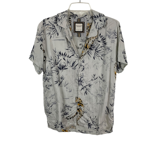 Denim & Flower Other - Denim & Flower Tiger Print Button Up Shirt Men's S